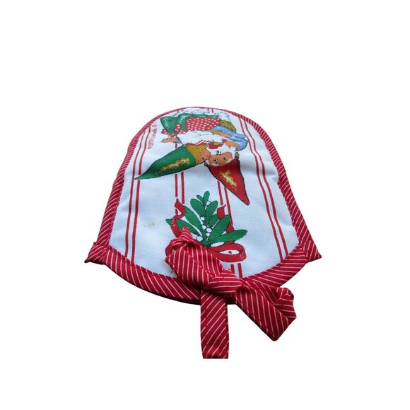 Gnomes Kissing Under Mistletoe Vintage 1979 Unieboek B.V. Holiday Oven Mitt GUC - Picture 8 of 14
